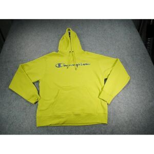 Champion Hoodie Mens Large High Visibility Construction Yellow Green Workwear‎